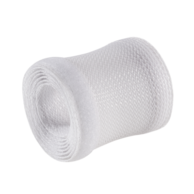 Brateck Flexible Cable Wrap Sleeve with Hook and Loop Fastener (135mm/5.3' Width) Dimensions 1000x135mm --White