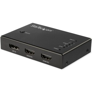 StarTech 4 Port HDMI Video Switch, 3x HDMI & 1x DisplayPort, 4K 60Hz - VS421HDDP