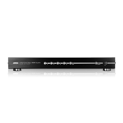 Aten 4 Port Dual Output HDMI Switch, select input ports via RS232 control, HDCP 1.1 compliant(LS)