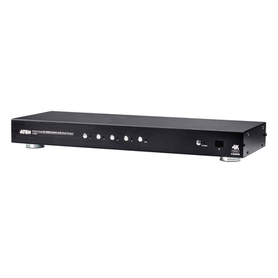 Aten 4 Port Dual Output True 4K HDMI Switch, select input ports via RS232 control, HDCP 2.2 compliant, IR Extension