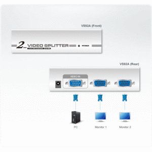 ATEN 2-Port True 4K DisplayPort MST Hub