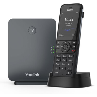 Yealink W78P Wireless DECT Phone System with W70B Base Station and W78H Handset