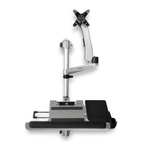 StarTech Wall Mounted Computer Workstation, Articulating Monitor Arm - WALLSTSI1