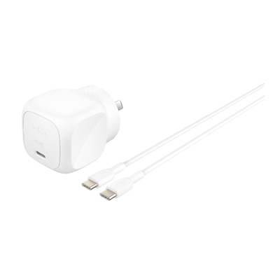 Belkin WCA011au1MWH-B6 BoostCharge USB-C Cubic Wall Charger 65W + USB-C to USB-C Cable