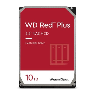 Western Digital WD Red Plus 10TB 3.5' NAS HDD SATA3 7200RPM 256MB Cache 24x7 NASware 3.0 CMR Tech ~WD101EFAX