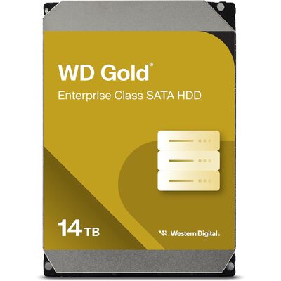WD 14TB Gold Enterprise Class Internal Hard Drive HDD 7200 RPM Class, SATA 6 Gb/s, 512 MB Cache, 3.5