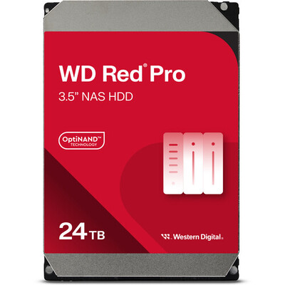 WD 24TB Red Pro WD240KFGX 7200 rpm SATA III 3.5" Internal NAS HDD