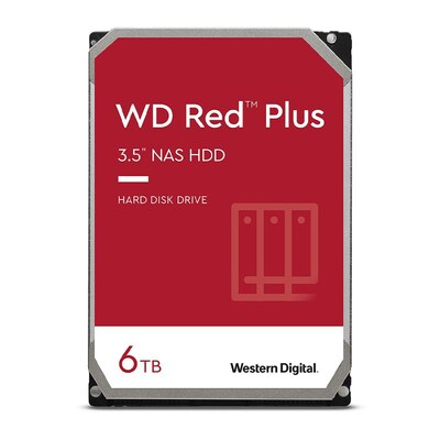 Western Digital 6TB RED PLUS 128MB CMR 3.5IN SATA 6GB/S