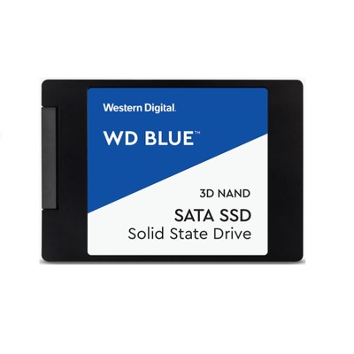 Western Digital WESTERN DIGITAL Blue 500GB 2.5' SATA SSD 560R/530W MB/s 95K/84K IOPS 200TBW 1.75M hrs MTBF 3D NAND 7mm 5yrs Wty ~WDS500G2B0A