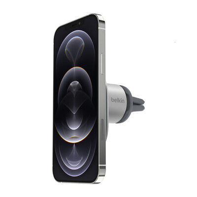 Belkin Magnetic Car Vent Mount - Black (WIC003BTGR) - Compatible with official MagSafe cases - View in any orientation - One-Handed Magnetic Alignment