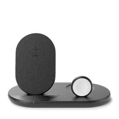 Belkin BOOST CHARGE 3-in-1 Wireless Charger 7.5W for Apple Devices - Black (WIZ001auBK)