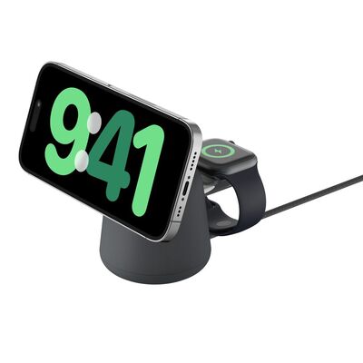 BELKIN BOOSTCHARGE PRO 2-IN-1 MAGNETIC WIRELESS CHARGING DOCK - BLACK - WIZ027AUH36