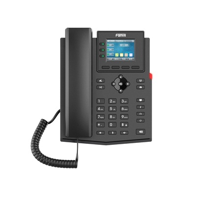 Fanvil X303-2Wire 2.4-inch Color, RJ11 Interface and Supports 2-Wire Power IP Phone