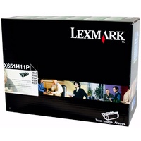 Lexmark X651H11P BLACK PREBATE TONER YIELD 25,000 PAGES FOR X652, X654, X656, X658