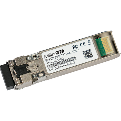 MikroTik XS+31LC10D 1.25G SFP, 10G SFP+ and 25G SFP28 module Single Mode 10km 1310nm