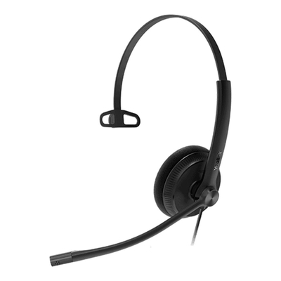 Yealink (YHS34 Mono for 3rd Party) Wideband Headset Compatible with Cisco 79xx IP Phones, Avaya Callmaster V and VI, Mono, QD Cord, RJ9 Headset Jack &