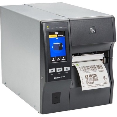 Zebra ZT411 Thermal Transfer Industrial Label Printer 203dpi USB Ethernet Serial 4" Cutter – ZT41142-T2P0000Z