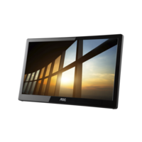 AOC 15.6' IPS 5ms Full HD 1920X1080 USB 3.0 Powered Business Monitor - Tilt, VESA75mm