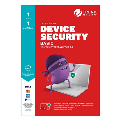 Trend Micro Device Security (1 Devices) 1Year Subscription